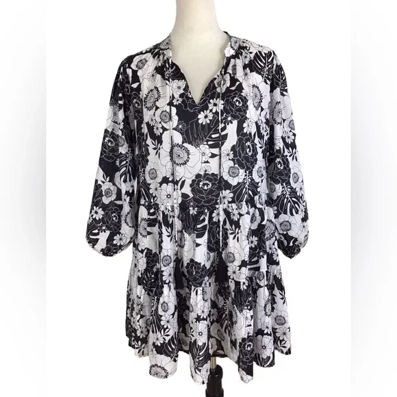 Seafolly Australia Summer Of Love Long Sleeve Cover-Up Dress Size S/M - Picture 8 of 13